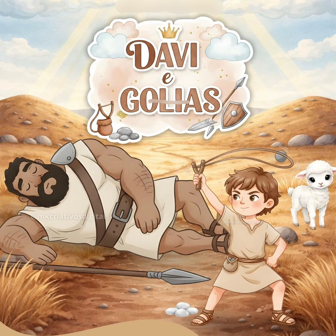 Kit Digital Davi e Golias Aquarela  1