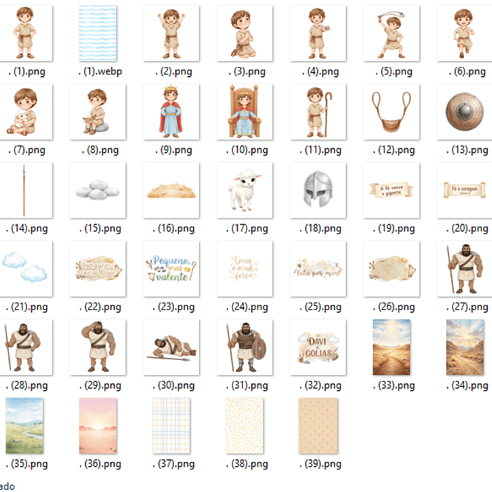 Kit Digital Davi e Golias Aquarela  2