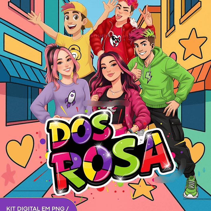 Kit Digital Dos Rosa 1