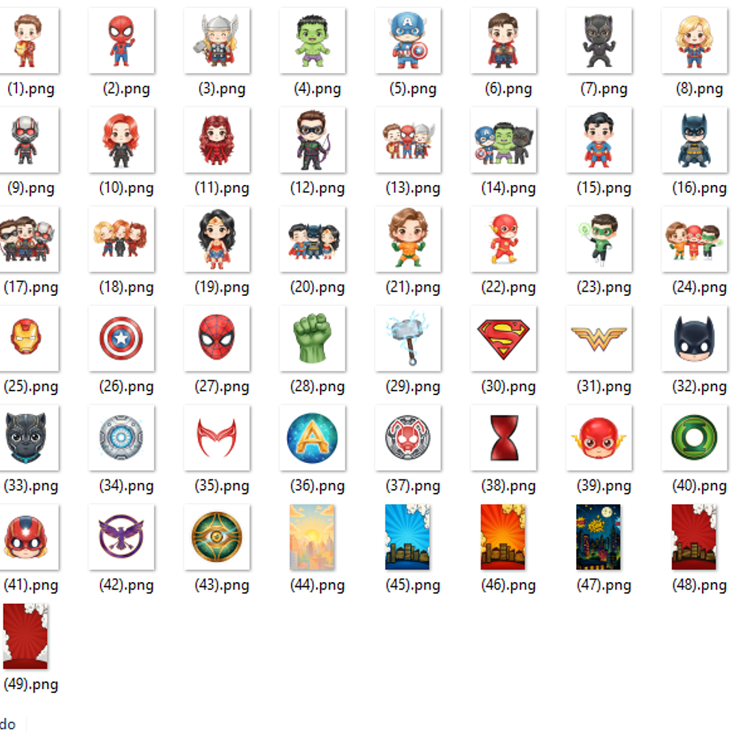 Kit Digital Heróis Aquarela  2