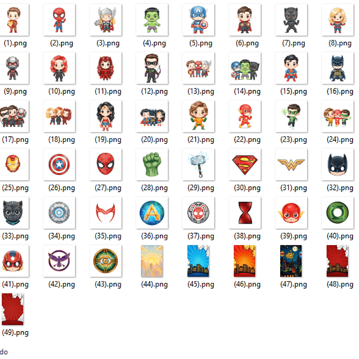 Kit Digital Heróis Aquarela  2