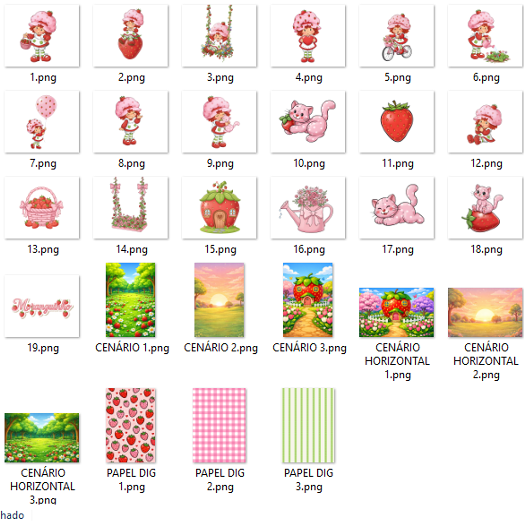 Kit Digital Moranguinho Vintage  2