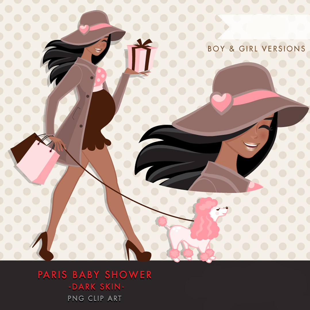 Kit Digital Grvida Passeio com Dog 1