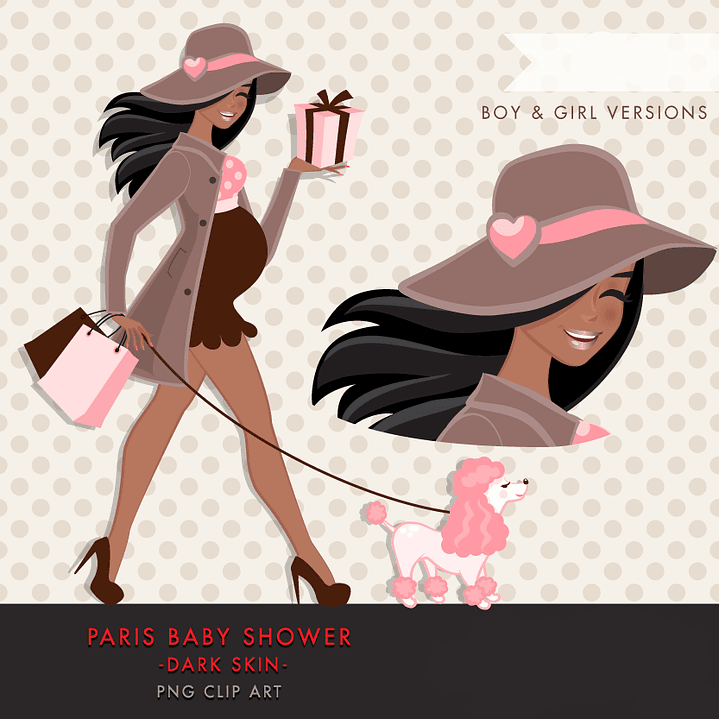 Kit Digital Grvida Passeio com Dog 1