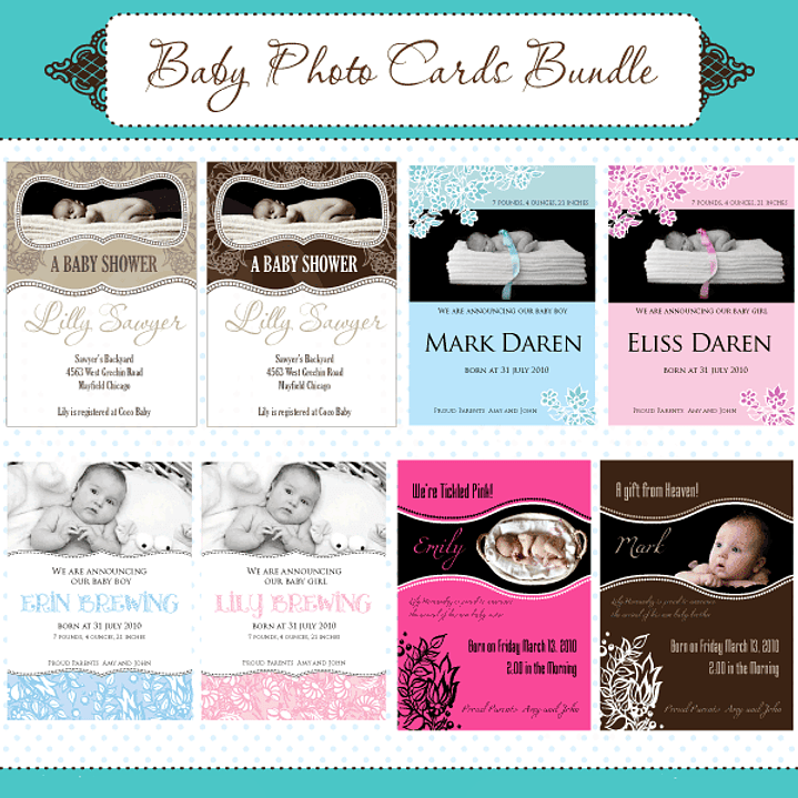 Kit Digital Molduras Baby 1