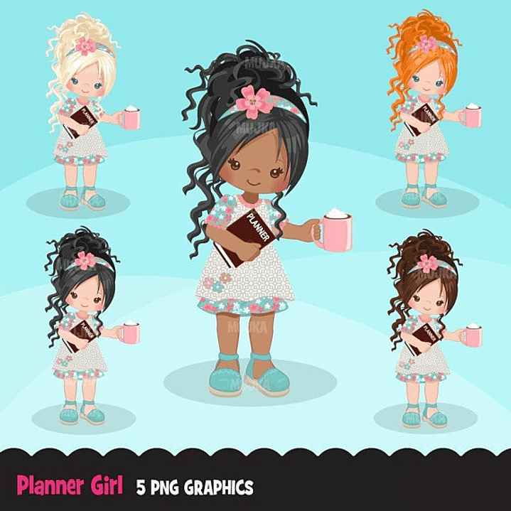 Kit Digital Menina Planner 1