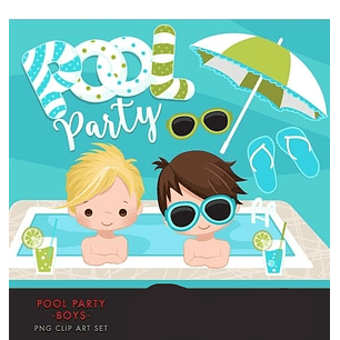 Kit Digital Pool Party Boys 