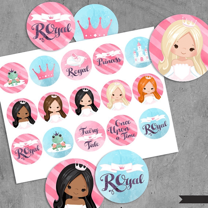 Kit Digital Princesas  1