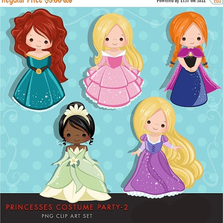Kit Digital Princesas  1