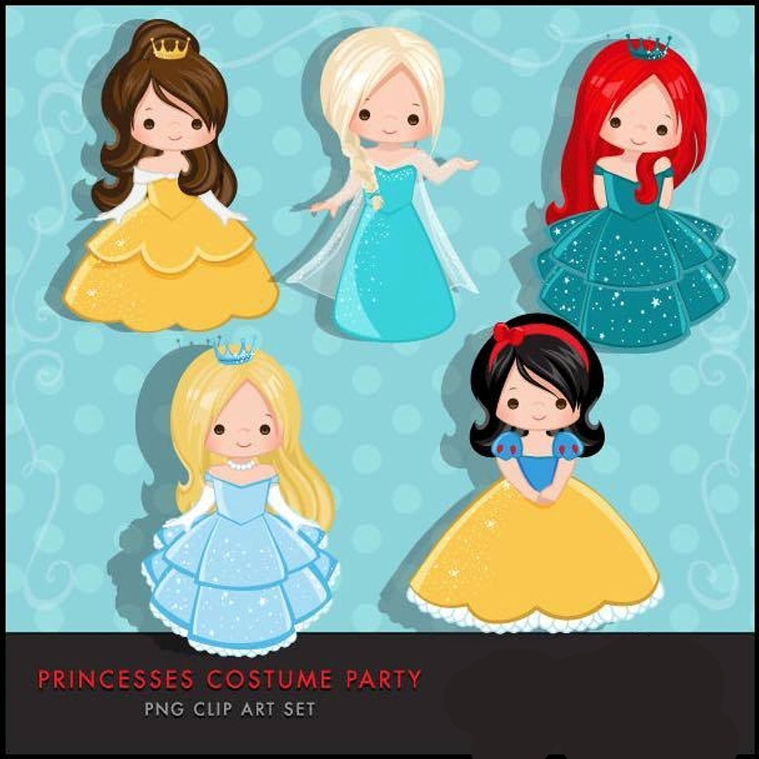 Kit Digital Princesas da Disney  1