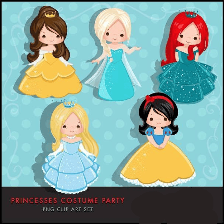 Kit Digital Princesas da Disney  1