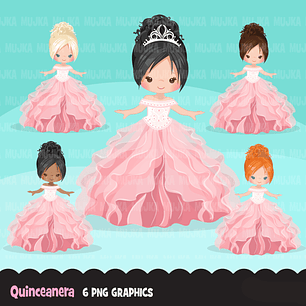 Kit Digital Princesa Rosa