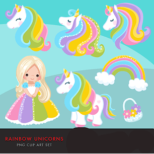 Kit Digital Unicornio Princesa 