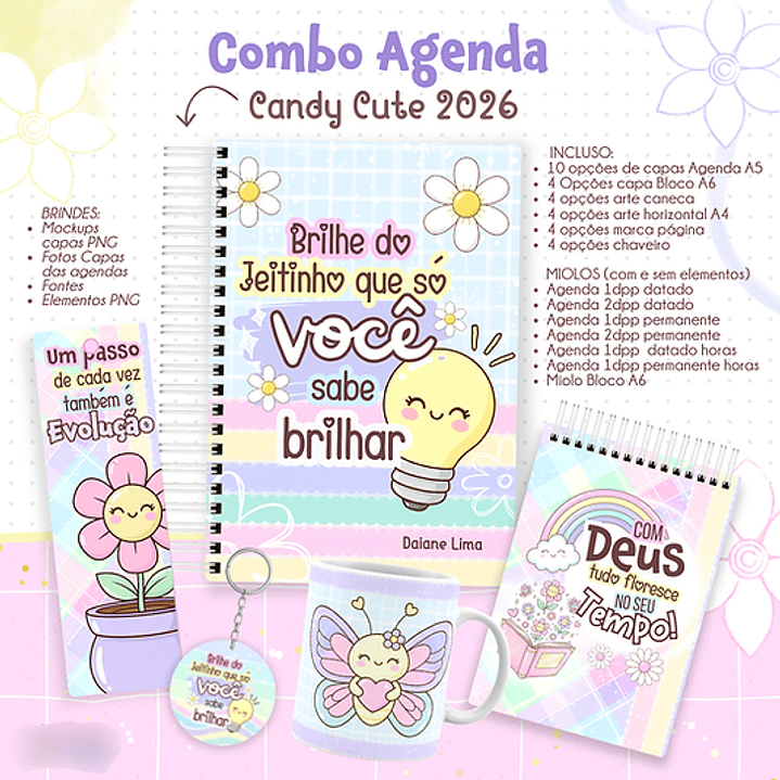 Arquivo Combo Agenda Candy Cute 2026  1