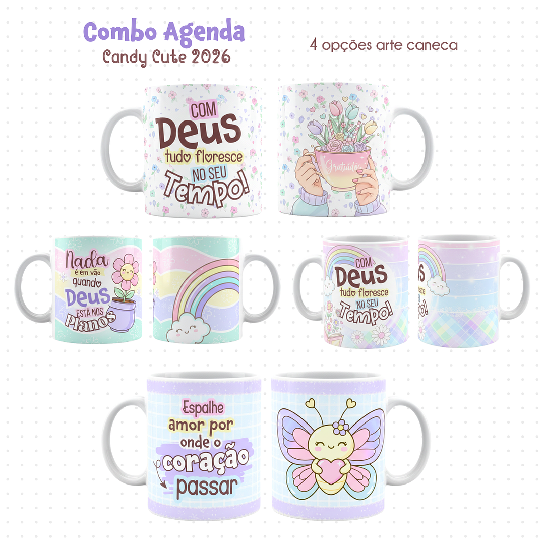 Arquivo Combo Agenda Candy Cute 2026  12
