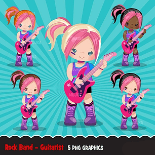 kit Digital Menina Do Rock 