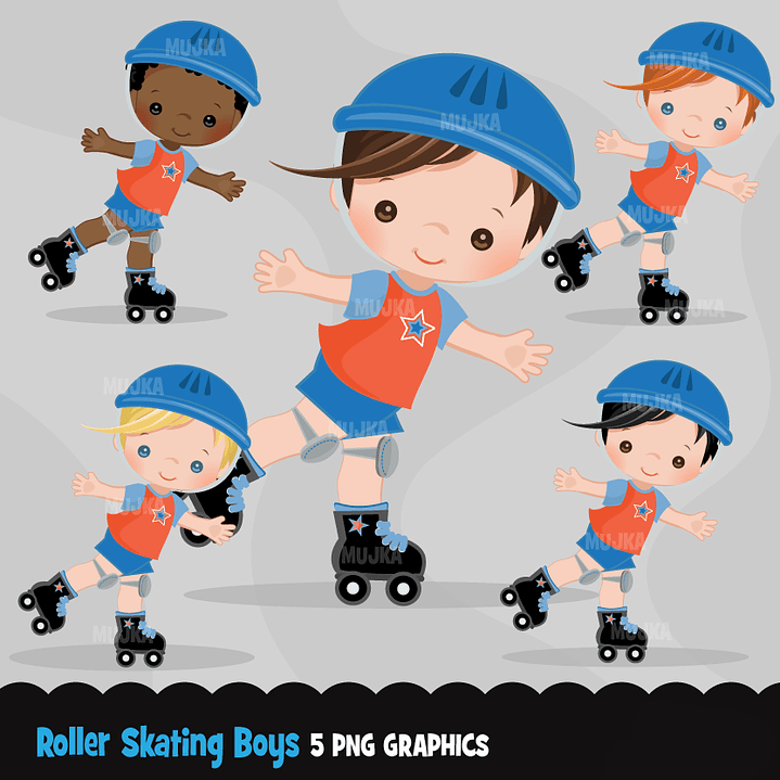 Kit Digital Menino De Patins   1