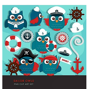 Kit Digital Corujinhas Piratas