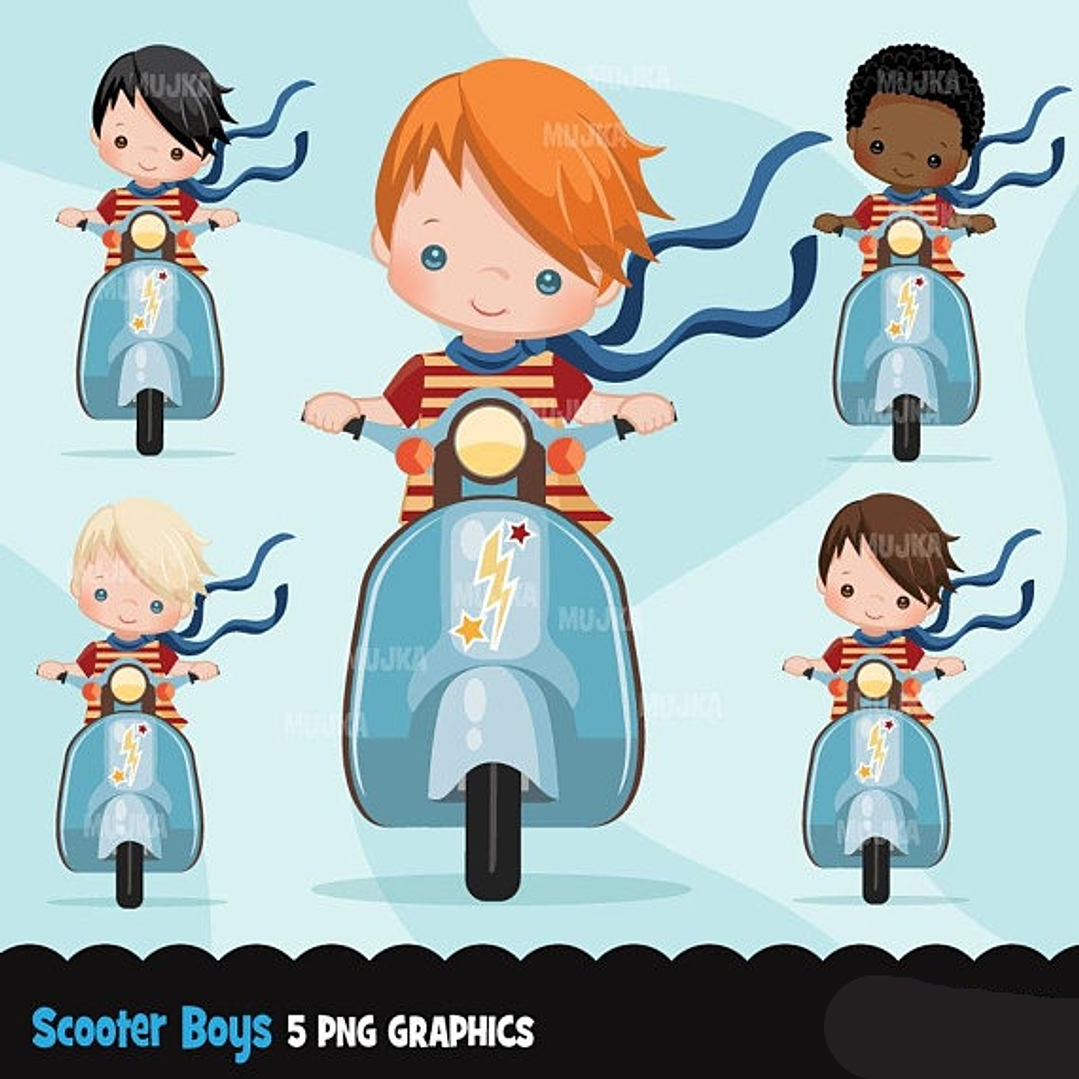 Kit digital Menino De Moto 1