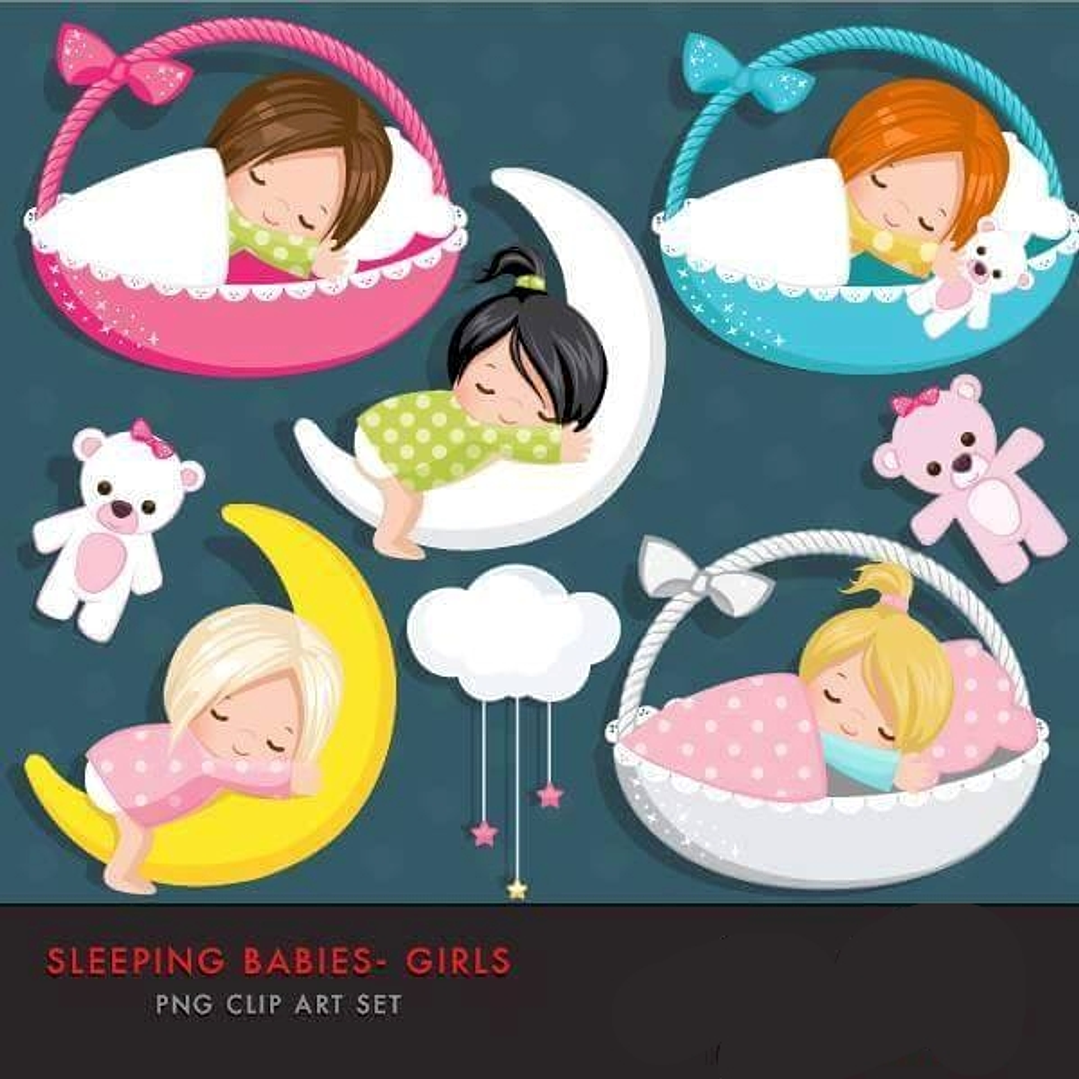 Kit Digital Menina na Lua 1