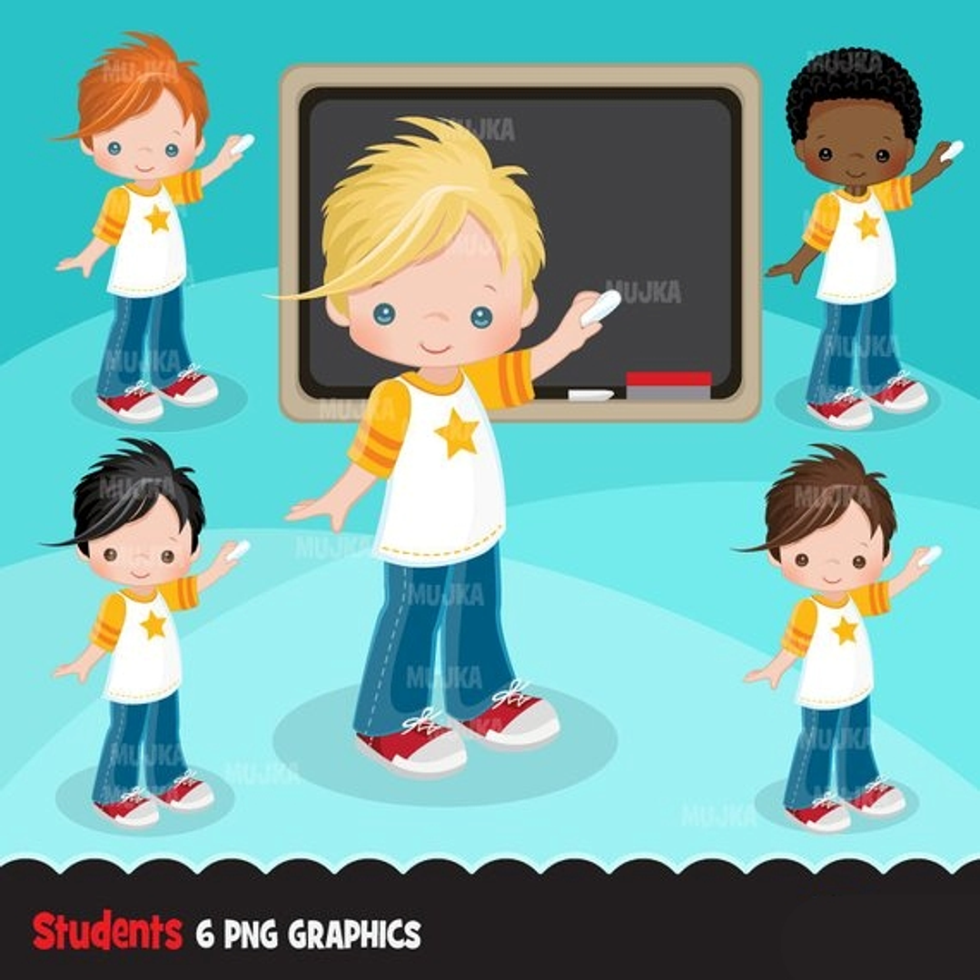 Kit Digital Menino Estudante  1