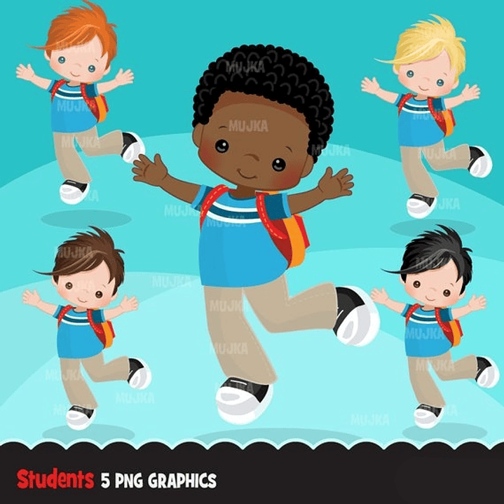 Kit Digital Menino Estudante  1