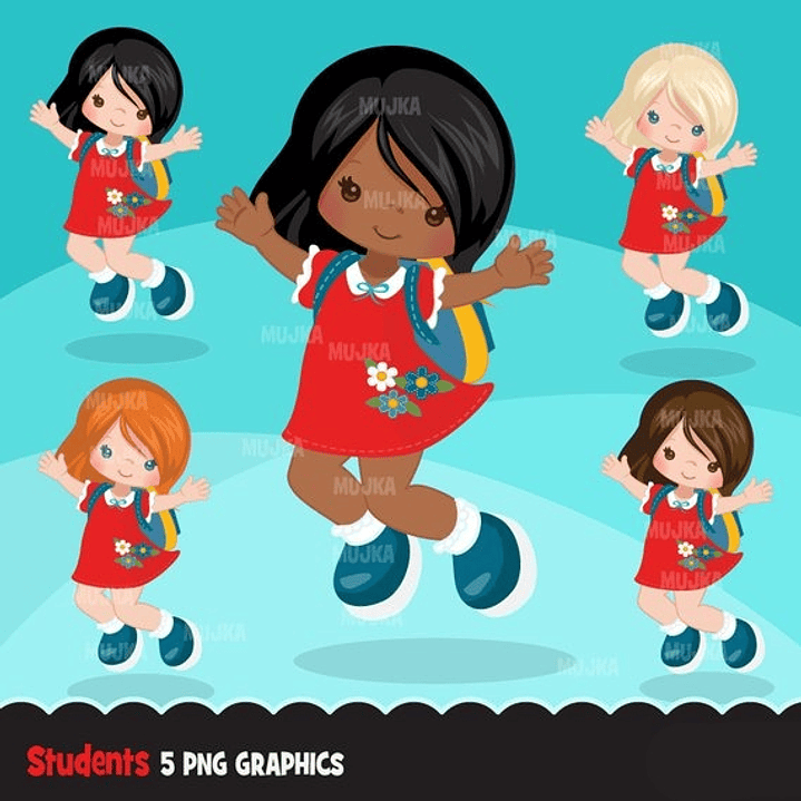 Kit Digital Menina Estudante  1