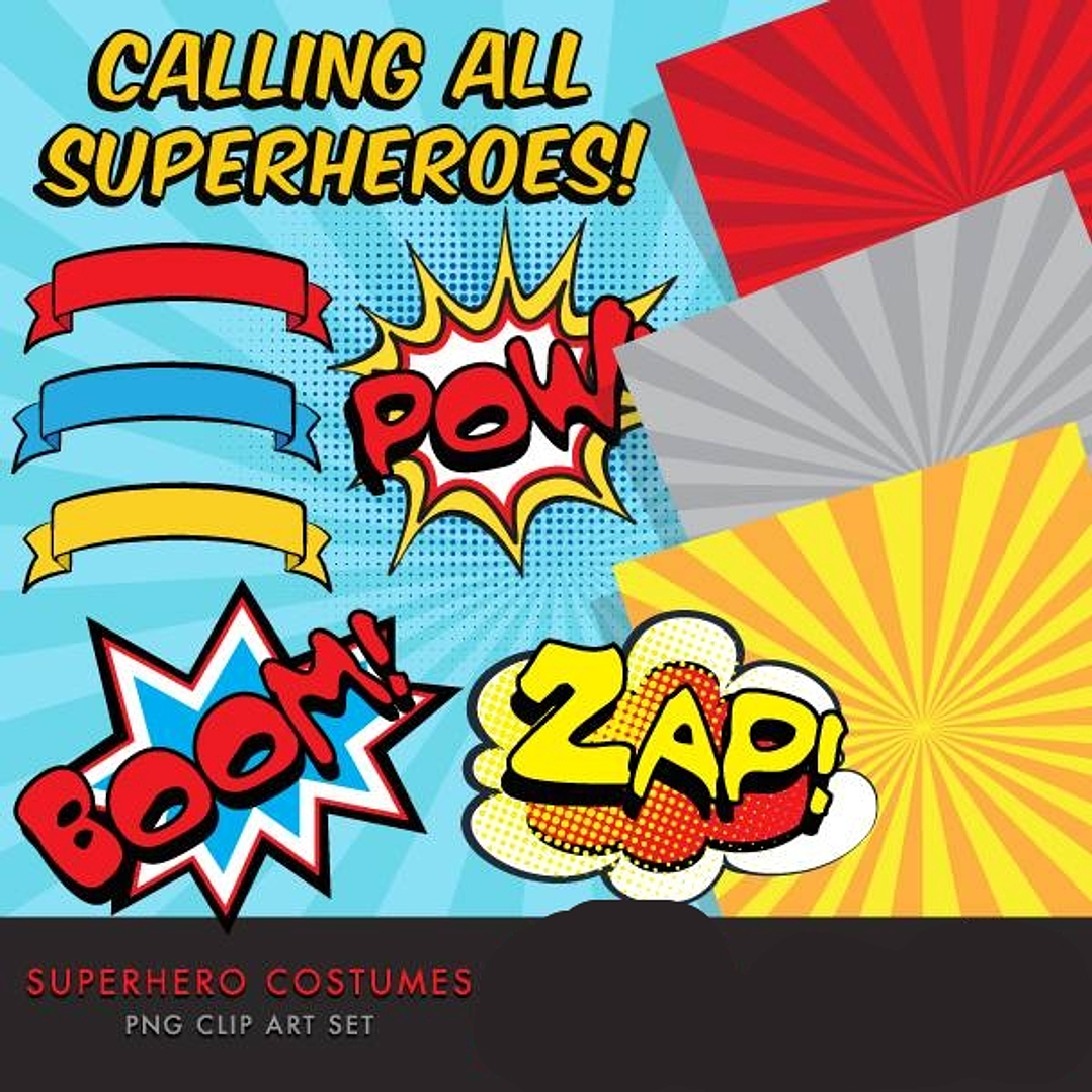 Kit Digital Super Heróis  1