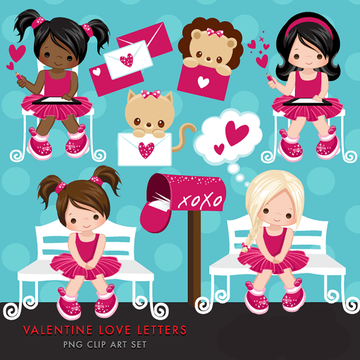 Kit Digital Menina Das Cartas 1