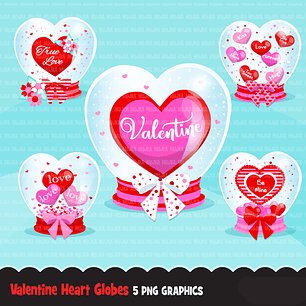 Kit Digital Balões de Coração 