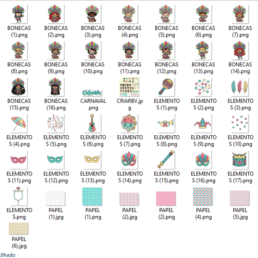 Kit Digital Carnaval 01 2