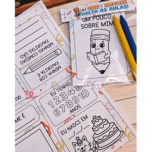 Arquivo Volta ás Áulas Caderninho Colorir