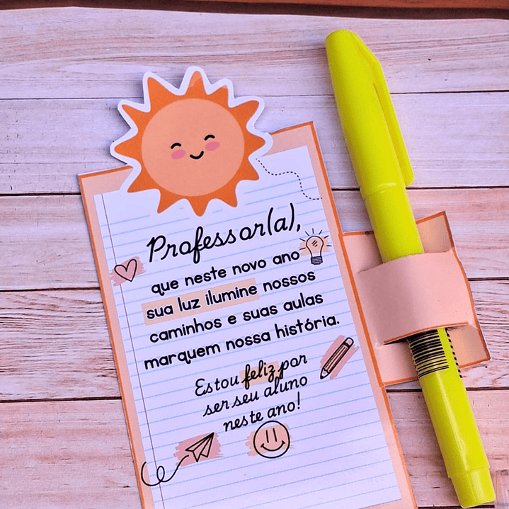 Arquivo Volta ás Áulas Card Lápis Professor  2