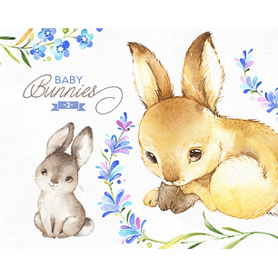 Kit Digital Coelhinhos 