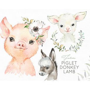 Kit Digital Animais da Fazenda