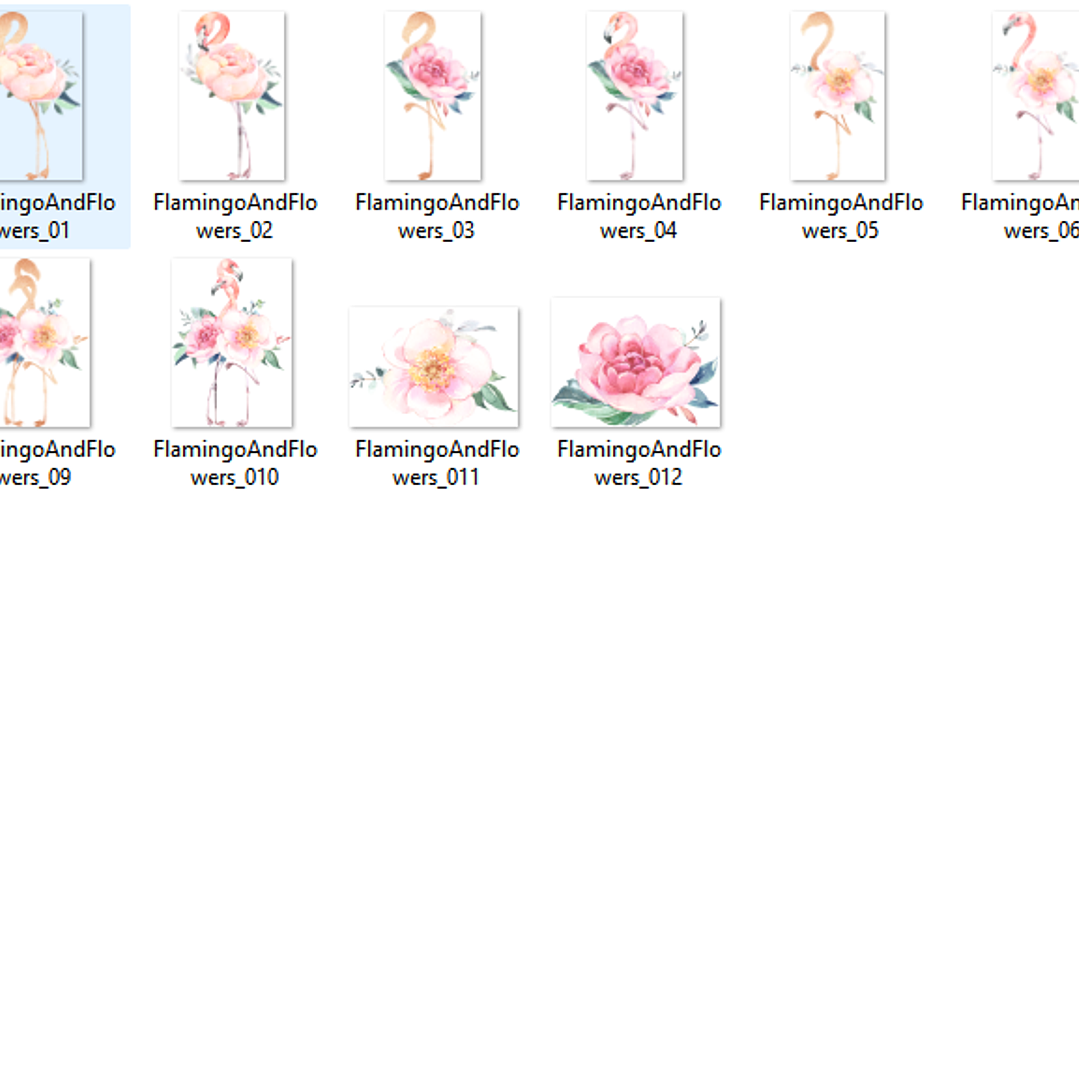 Kit Digital Flamingos Rosas 2