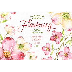 Kit Digital Flores Rosas