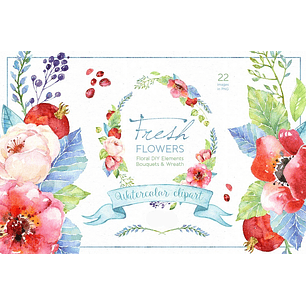 Kit Digital Flores Frescas 