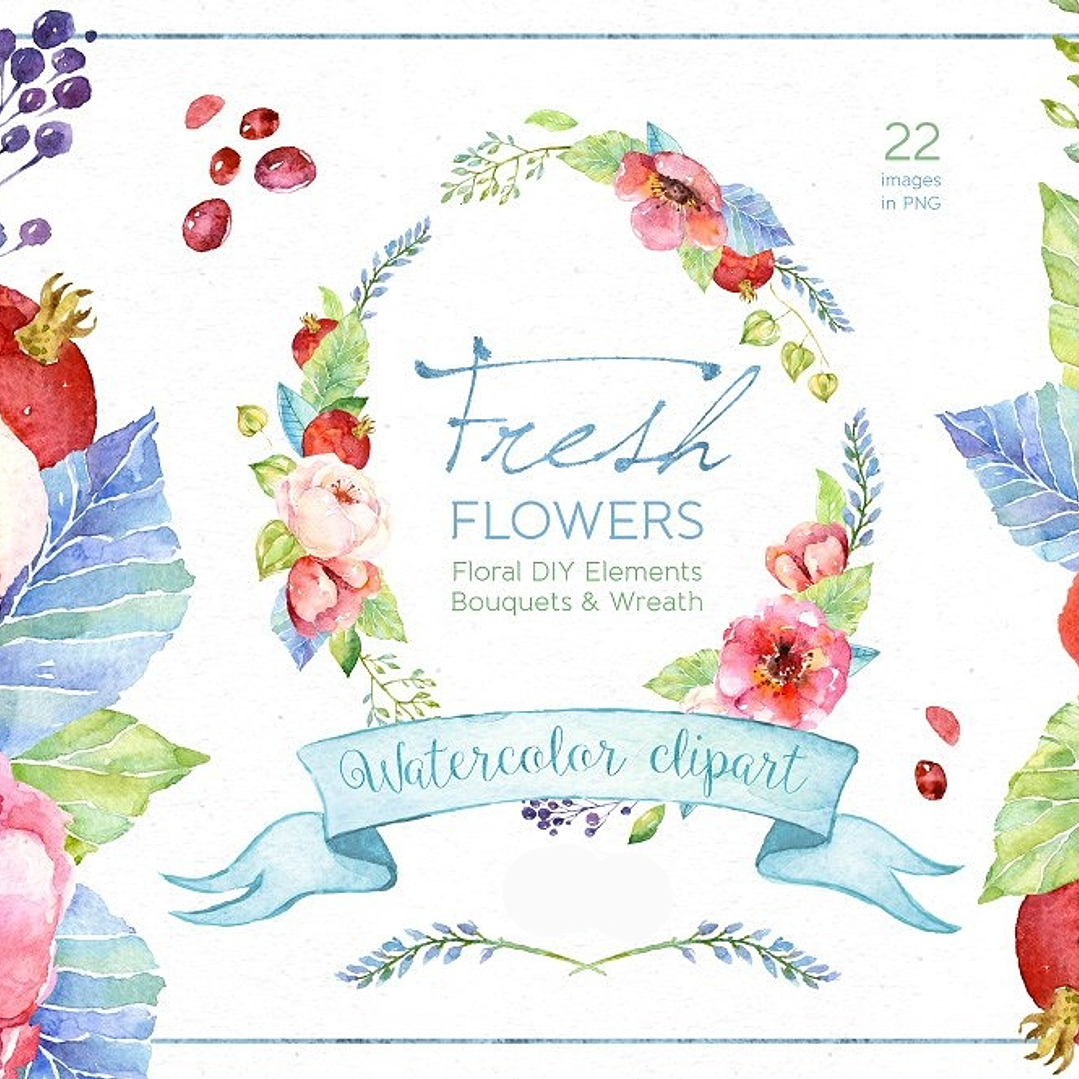 Kit Digital Flores Frescas  1