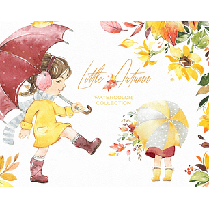 Kit Digital Menina No Inverno 