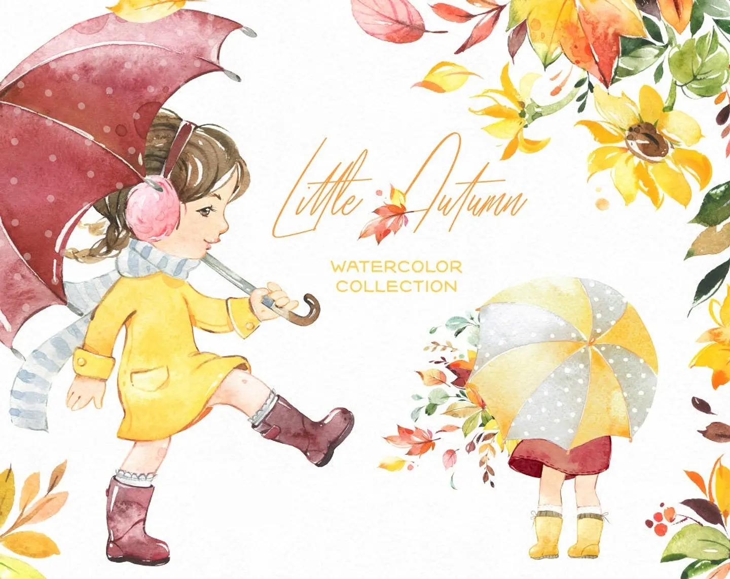 Kit Digital Menina No Inverno  1