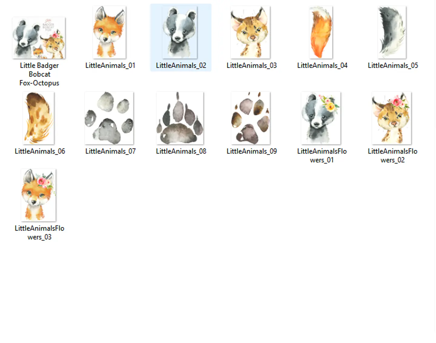 Kit Digital Animais da Selva  2