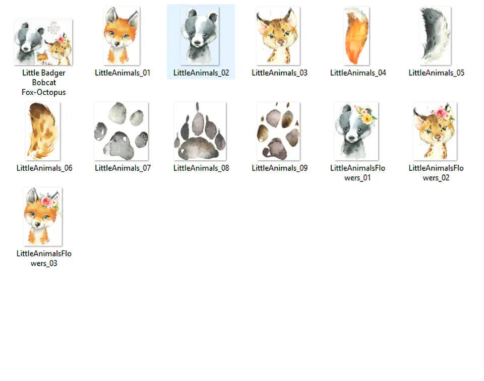 Kit Digital Animais da Selva  2