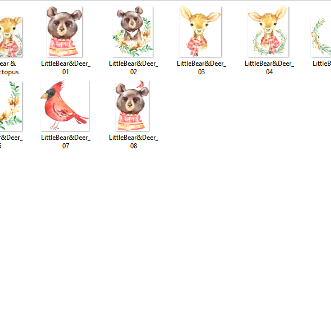 Kit Digital Cervo E Urso 2