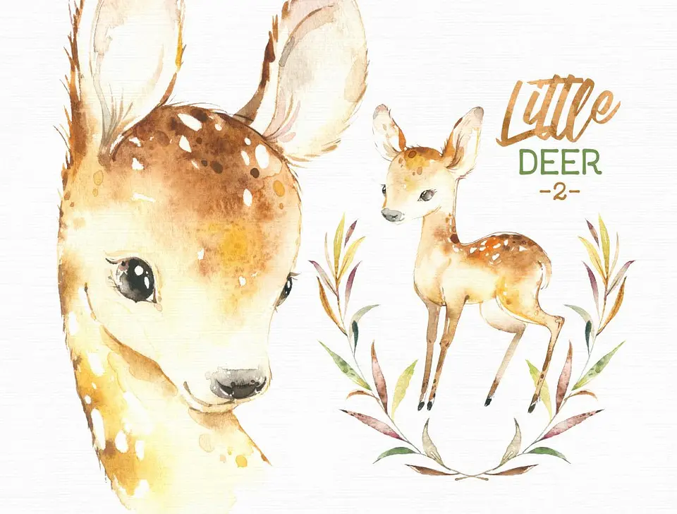 Kit Digital Cervo Bebê Veado 1