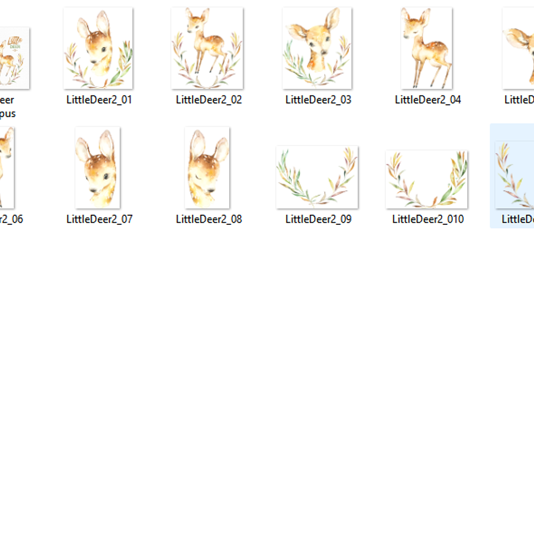 Kit Digital Cervo Bebê Veado 2