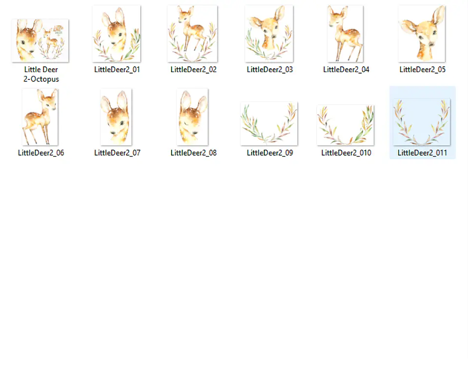 Kit Digital Cervo Bebê Veado 2