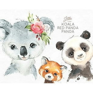 Kit Digital Panda-Coala-Ursinho  