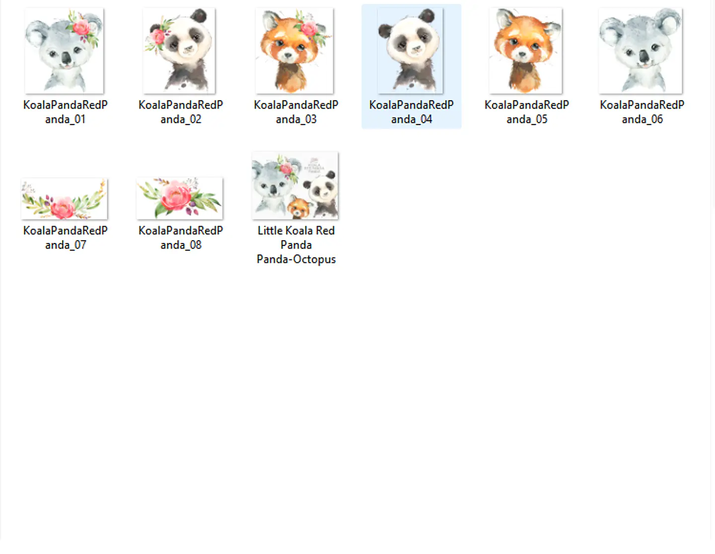 Kit Digital Panda-Coala-Ursinho   2