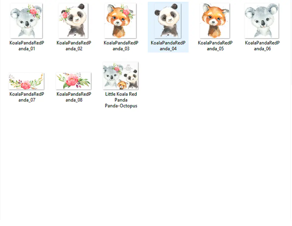 Kit Digital Panda-Coala-Ursinho   2